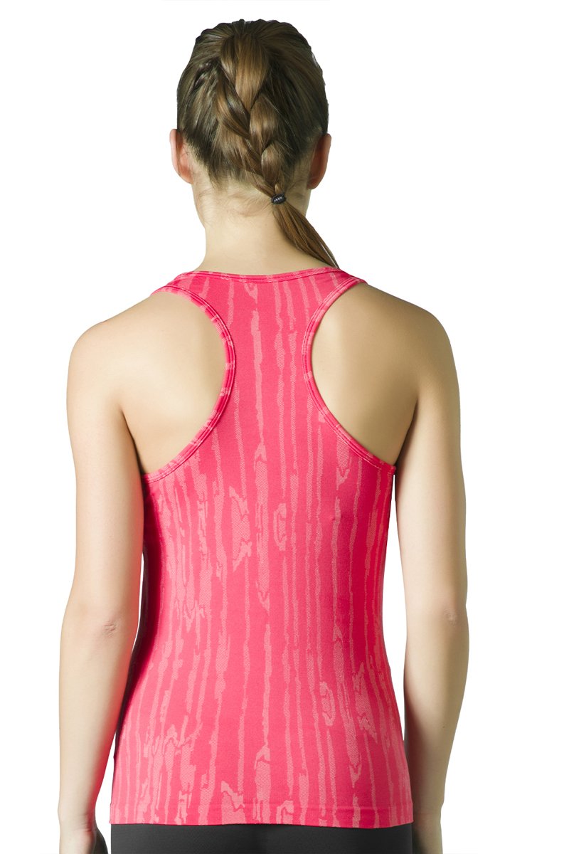 Round Neck Sports Tank Top - Teaberry