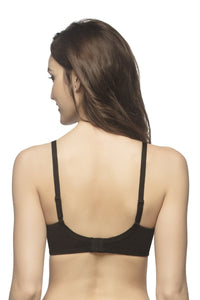 Carefree Casuals Padded Non-Wired T-Shirt Bra - Black thumbnail 2