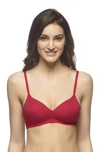 Carefree Casuals Padded Non-Wired T-Shirt Bra - Crimson thumbnail 1