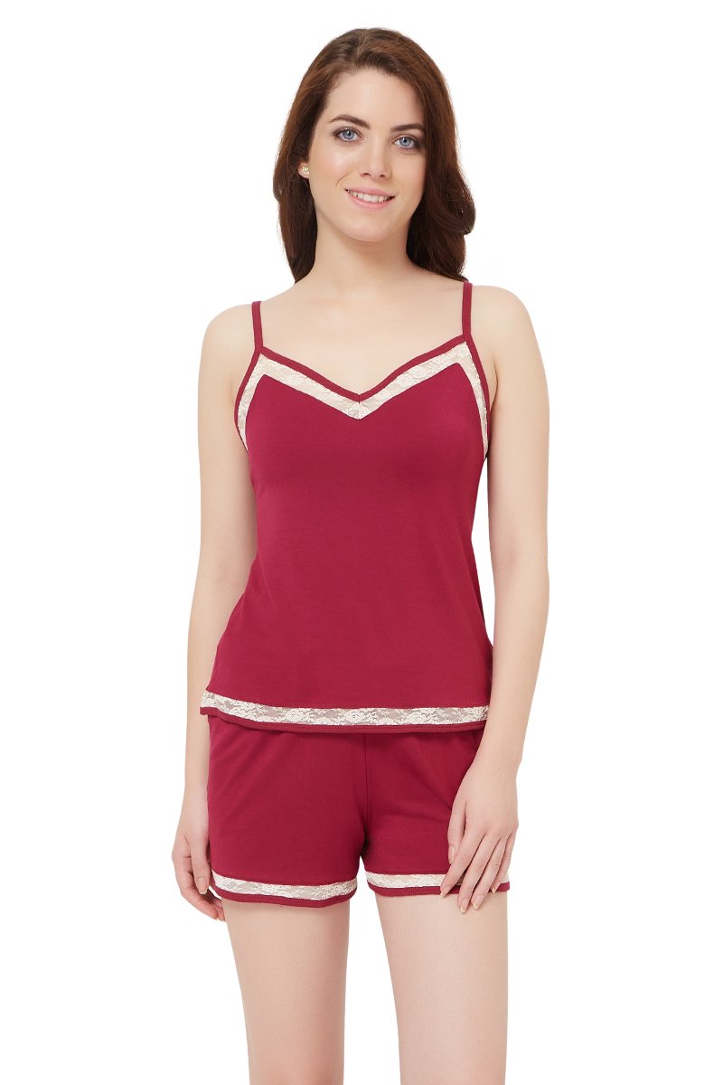 Sensuous Touch Shorts - Beet Red