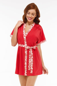 Lovestruck Sleep Robe - Tomato Puree Color thumbnail 1