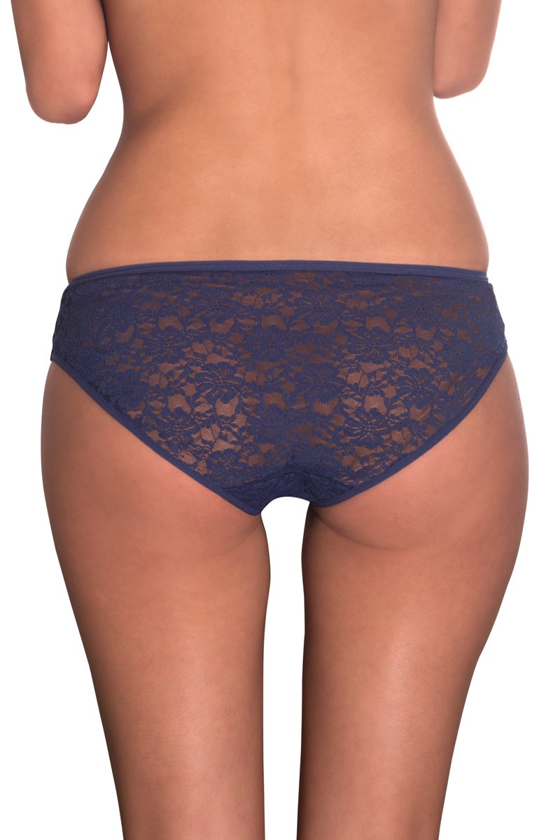 Blue Bell Floral Romance Lace Bikini Panty - Blue Bell