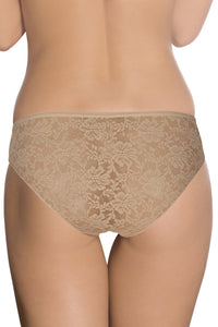 Floral Romance Lace Bikini Panty - Sesame thumbnail 2