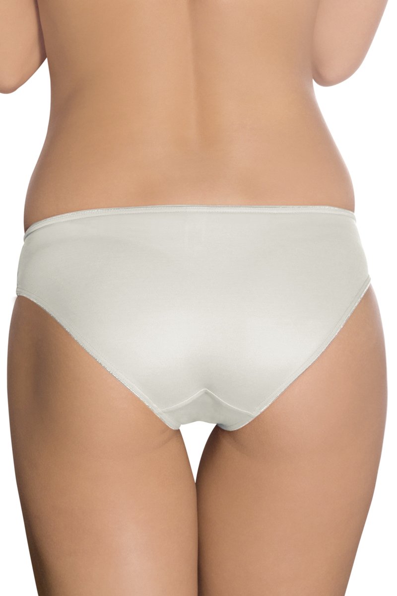 White Smoke Casual Chic Low Rise Bikini Panty - White Smoke