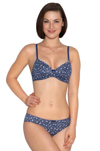 Low Rise Printed Bikini Panty - Cmliaprt-Nblu thumbnail 4