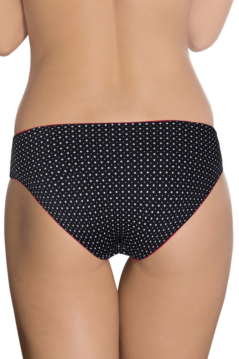Black White Delicate Dots Bikini Panty - Black-White Dots - Image 2 of 2