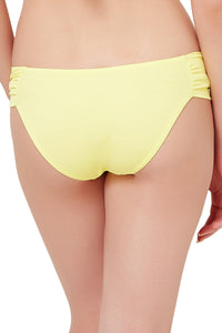 Side Ruched Swim Bottom - Lemonade thumbnail 2