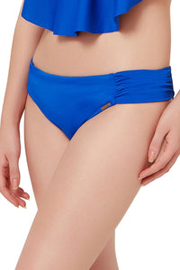 Side Ruched Swim Bottom - Royal Blue thumbnail 2
