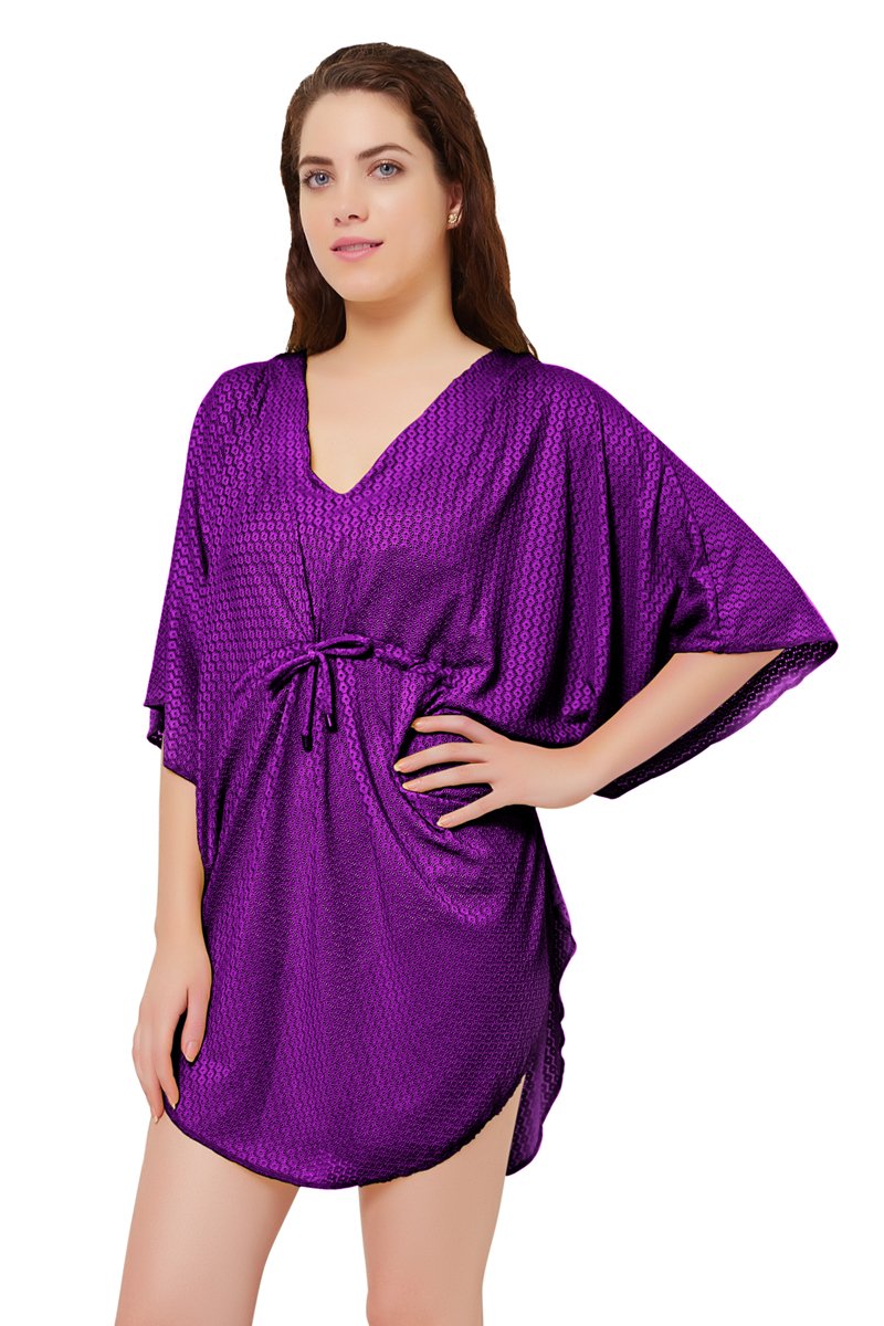 Swimwear Kaftan - Blackberry - Image 2 of 3