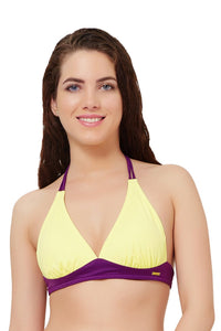 Halter Swim Bikini Top - Lemonade Color thumbnail 1