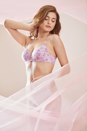 Sculpt Wire Delicate Prints Full-Cover Bra