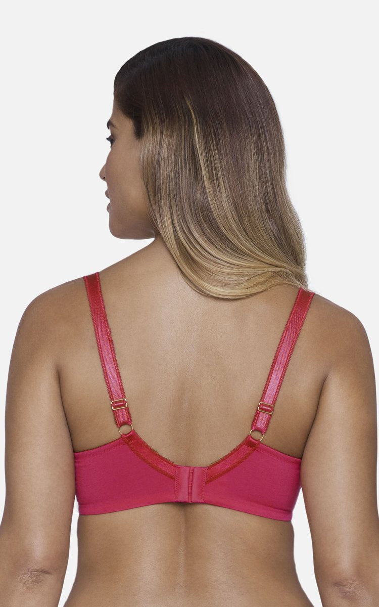 Ultimo Tropical Bloom Non-Padded Wired Bra - Cranberry