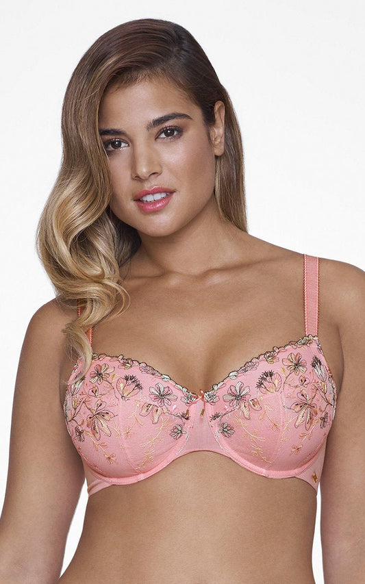 Ultimo Tropical Bloom Non-Padded Wired Bra - Soft Rose