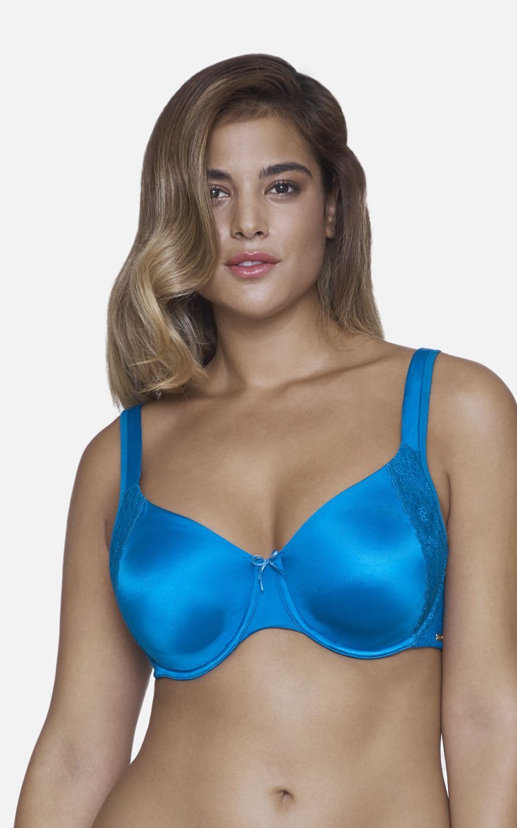 Ultimo Summer Lush Non-Padded Wired Seamless Bra - Imperial Blue
