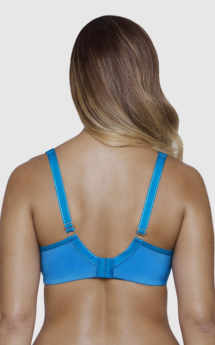Ultimo Summer Lush Non-Padded Wired Seamless Bra - Imperial Blue