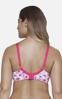 Ultimo Summer Bloom Printed Padded Wired T-Shirt Bra - Cranberry Print thumbnail 3