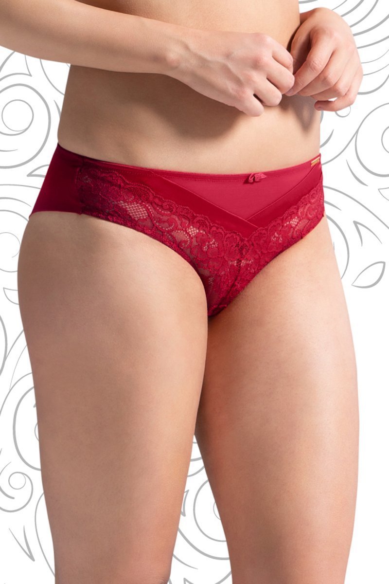 Eternal Romance Brazilian Panty - Tango RedColor