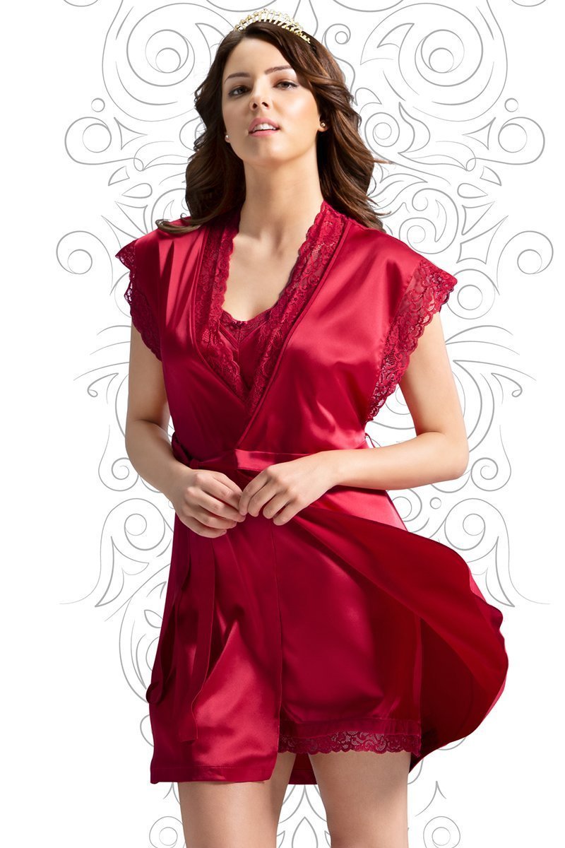Eternal Romance Robe - Tango Red Color