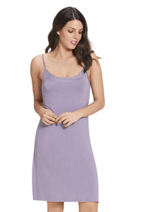 Satin Edge Sleep Chemise - Gray Ridge - color option