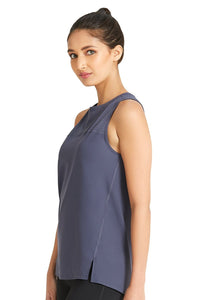 Smooth and Seamless Fitness Tank Top - Anchor Grey thumbnail 2