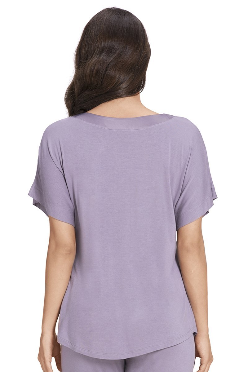 Satin Edge Pyjama Top - Gray Ridge - Image 3 of 4