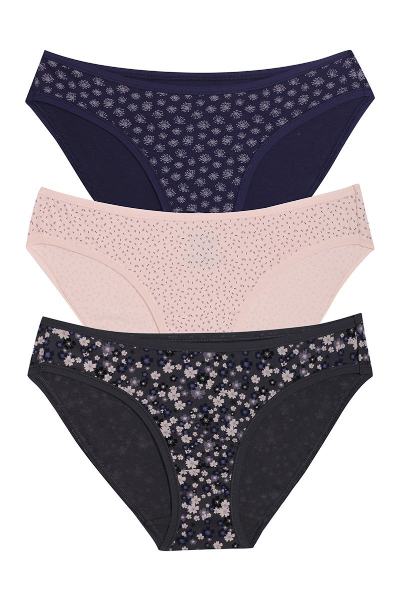Printed Bikini Panty  (Pack of 3)