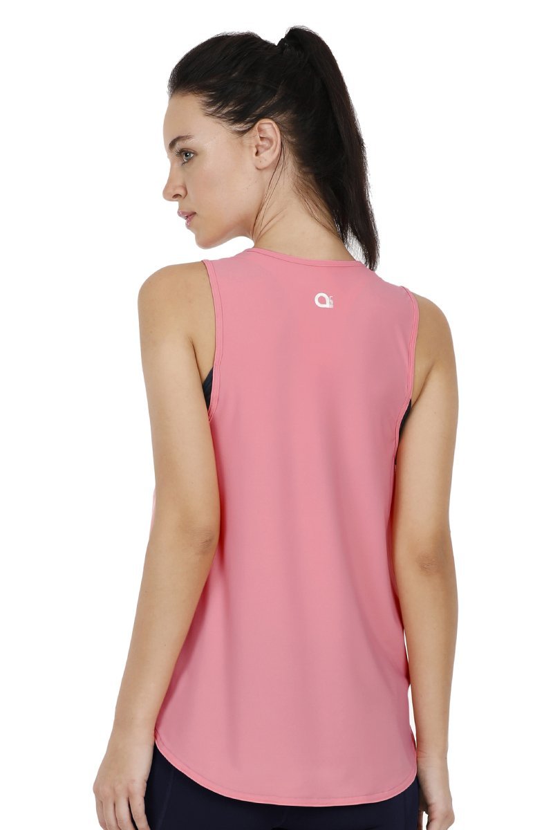 Smooth And Seamless Fitness Tank Top - Shell Pink