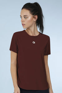 Smooth And Seamless Fitness T-Shirt - Currant thumbnail 1
