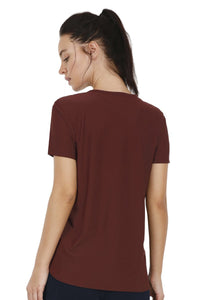 Smooth And Seamless Fitness T-Shirt - Currant thumbnail 3