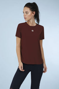 Smooth And Seamless Fitness T-Shirt - Currant thumbnail 4
