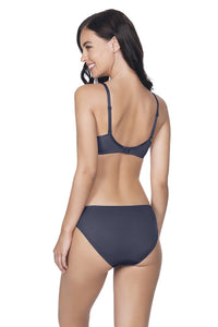 Satin Edge Padded Wired  Bra - Odessey Grey thumbnail 5