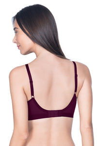 All Day Everyday Non-Padded Non-Wired Bra - Pickled Beet thumbnail 2