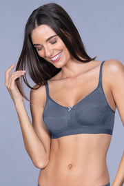 All Day Everyday Non-Wired Bra - Steel Grey Color