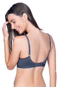 All Day Everyday Non-Padded Non-Wired Bra - Steel Grey thumbnail 2