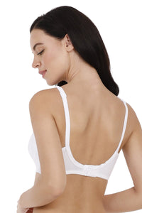 Cool Contour Non-Padded Non-Wired Bra with Aloe Finish - White thumbnail 2