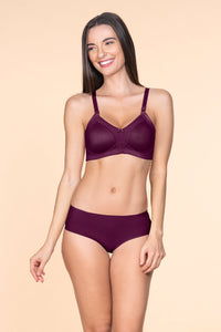 Minimiser Non-Padded Non-Wired Bra - Pickled Beet thumbnail 4