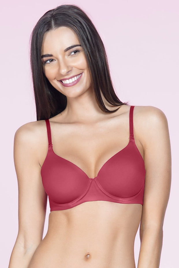 Smooth Moves Ultimate T-Shirt Bra - Festive Red Color