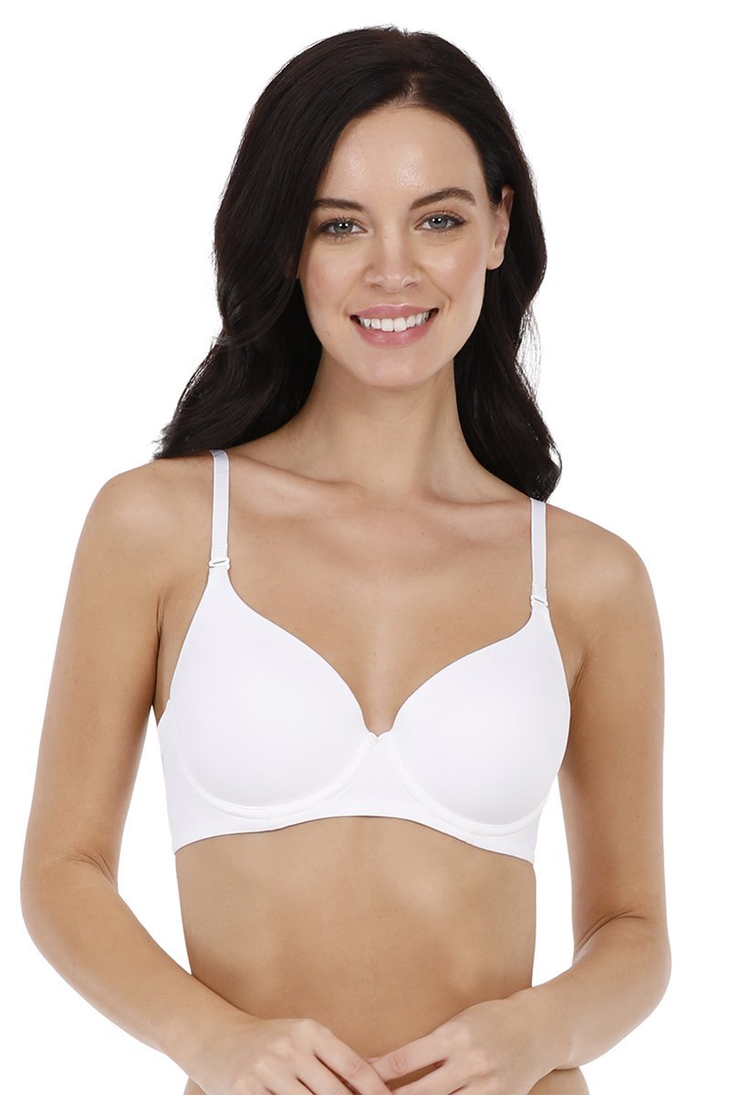 Smooth Moves Padded Wired Ultimate T-Shirt Bra - White