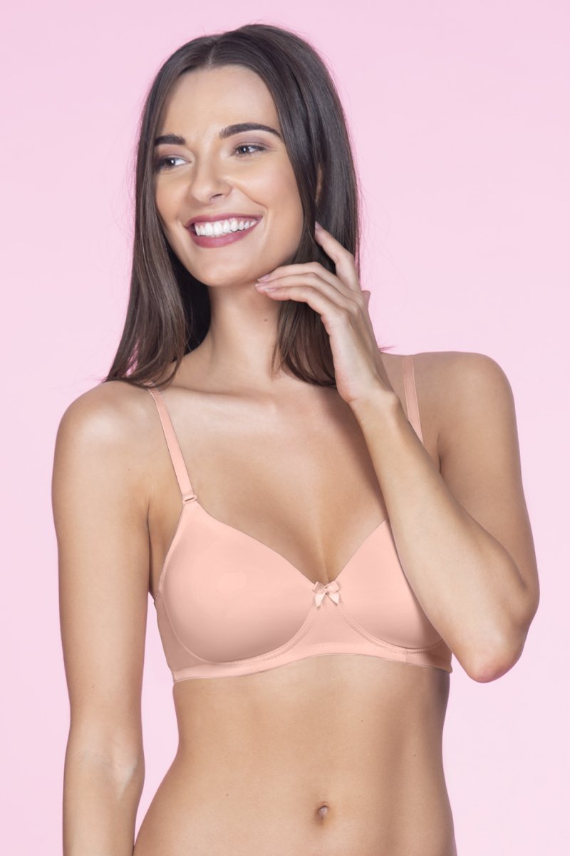 Smooth Charm Padded Non-Wired T-Shirt Bra - Impatiens Pink