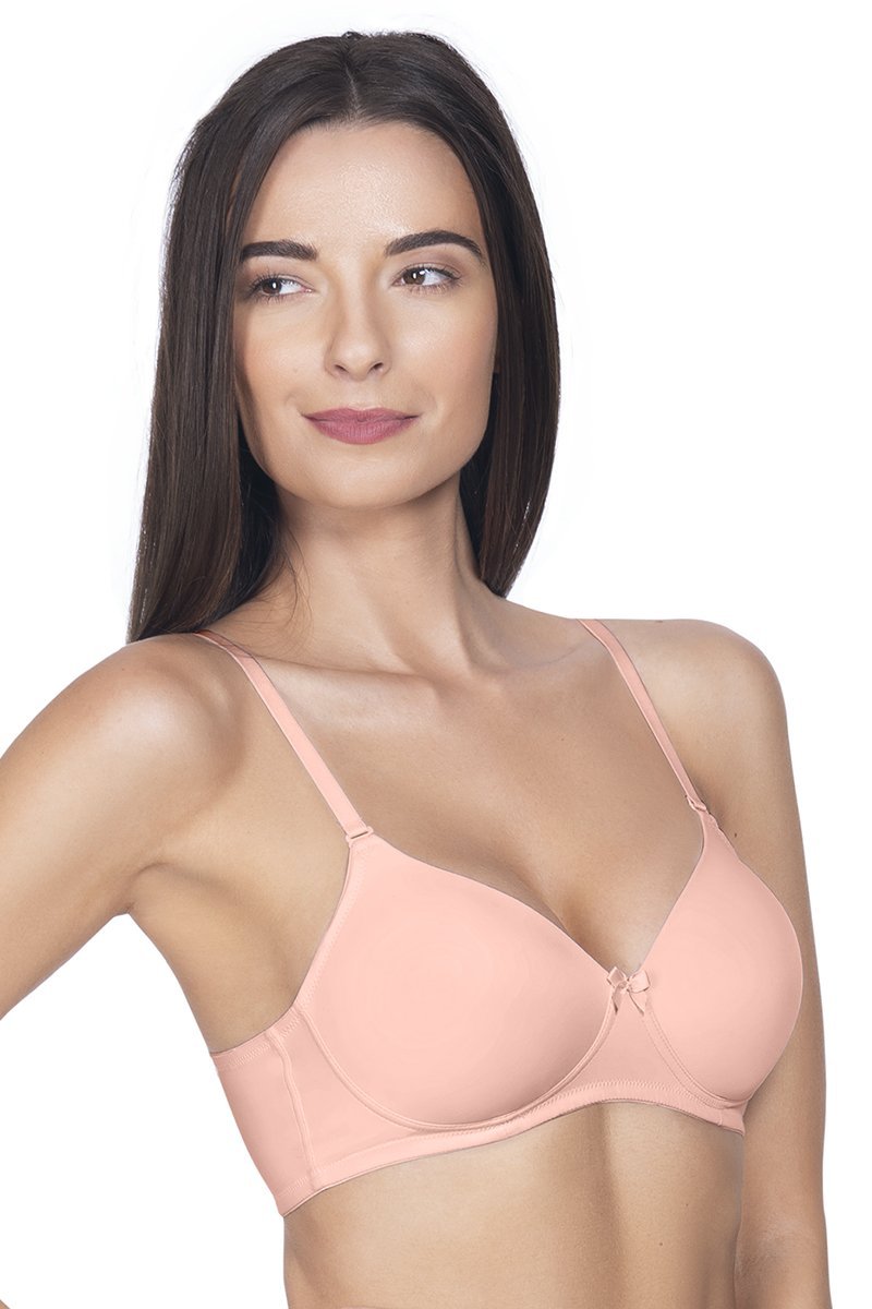 Smooth Charm Padded Non-Wired T-Shirt Bra - Impatiens Pink