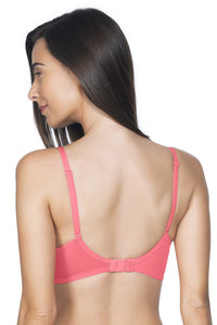 Smooth Charm Padded Non-Wired T-Shirt Bra - Sunkist Coral thumbnail 2