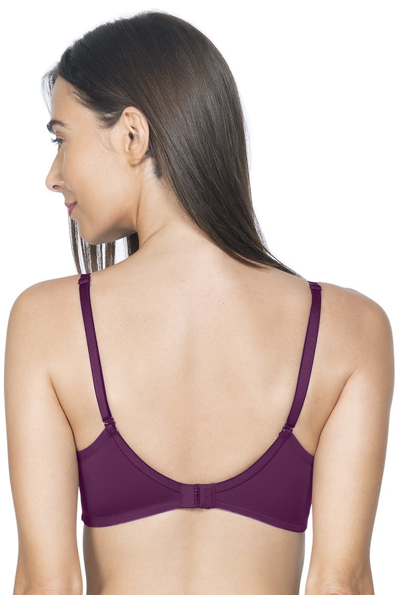 Smooth Charm Padded Non-Wired T-Shirt Bra - Violet