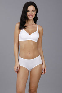 Smooth Charm Padded Non-Wired T-Shirt Bra - White thumbnail 4