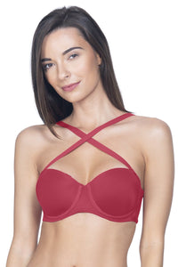 Multiway Padded Wired Bra - Festive Red thumbnail 2