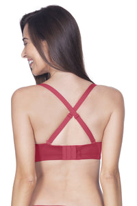 Multiway Padded Wired Bra - Festive Red thumbnail 4