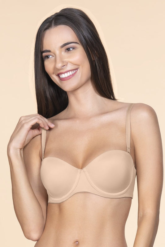 Multiway Padded Wired Bra - Sandalwood Color