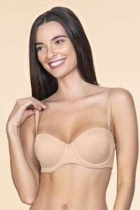 Multiway Padded Wired Bra - Sandalwood Color thumbnail 1