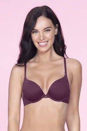 Perfect Lift  Padded Wired Seamless Bra - Violet Color