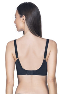 Curvy Smooth Non-Padded Wired Bra - Black thumbnail 3