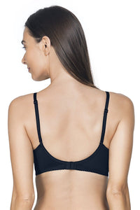 Lace Essentials Padded Non-Wired Bra - Black thumbnail 3
